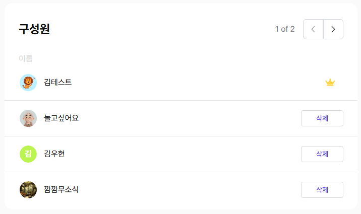 Taskify 제공 설정